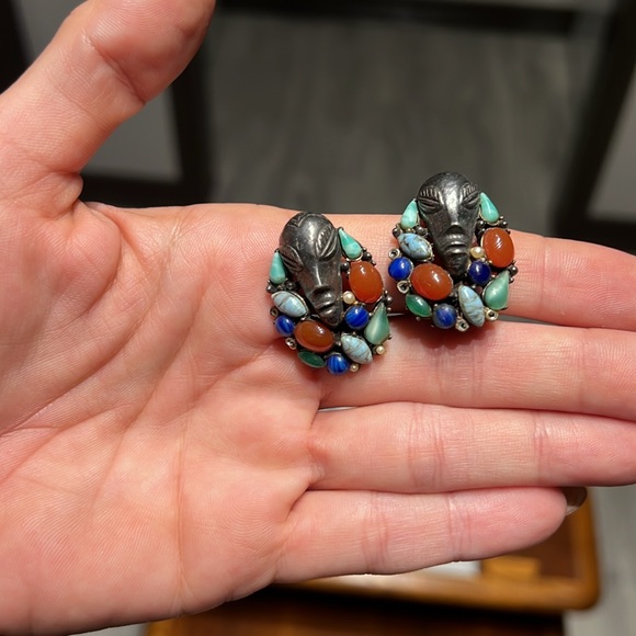 Vintage mix jewelry lot western sterling silver 9.25 turquoise necklace bracelet - Picture 2 of 13